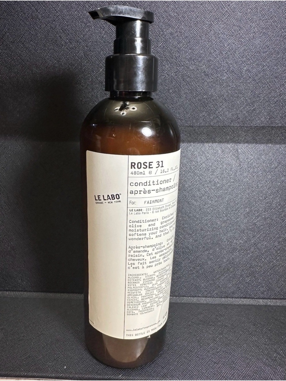 Le Labo Rose 31 Conditioner Jumbo 480ml New